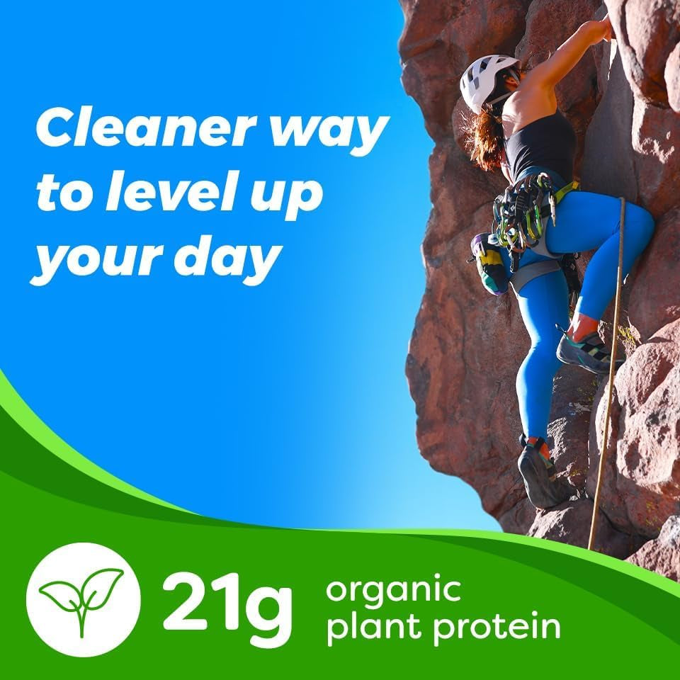 Orgain Organic Vegan Protein Powder - Creamy Chocolate Fudge, 21g Plant Protein, 6g Prebiotic Fiber, Low Net Carbs, Lactose-Free, No Added Sugar, Non-GMO, Ideal for Shakes and Smoothies, 2.03 lb