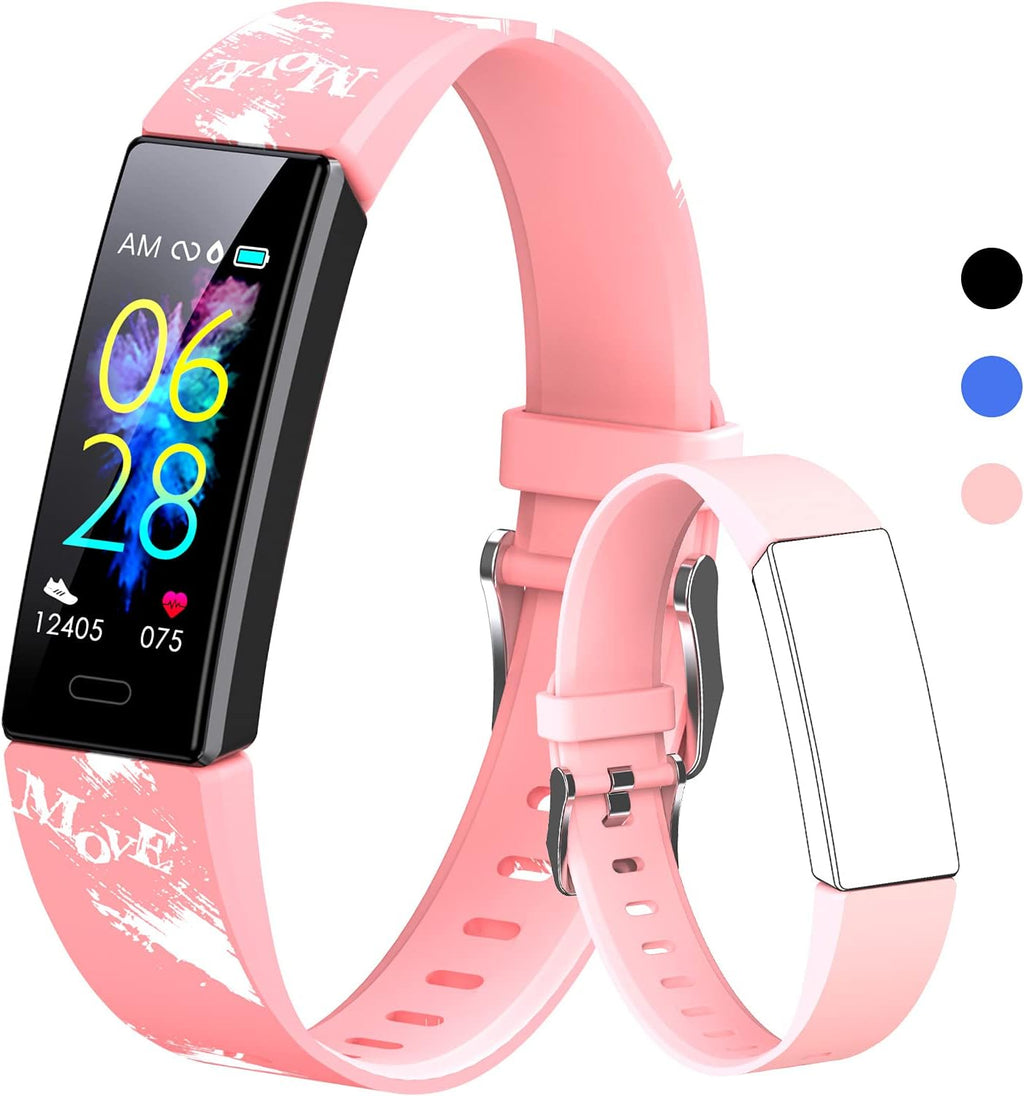 Children's Fitness Tracker Watch with IP68 Waterproofing, Pedometer, Stopwatch, and 11 Sport Modes for Ages 6-16