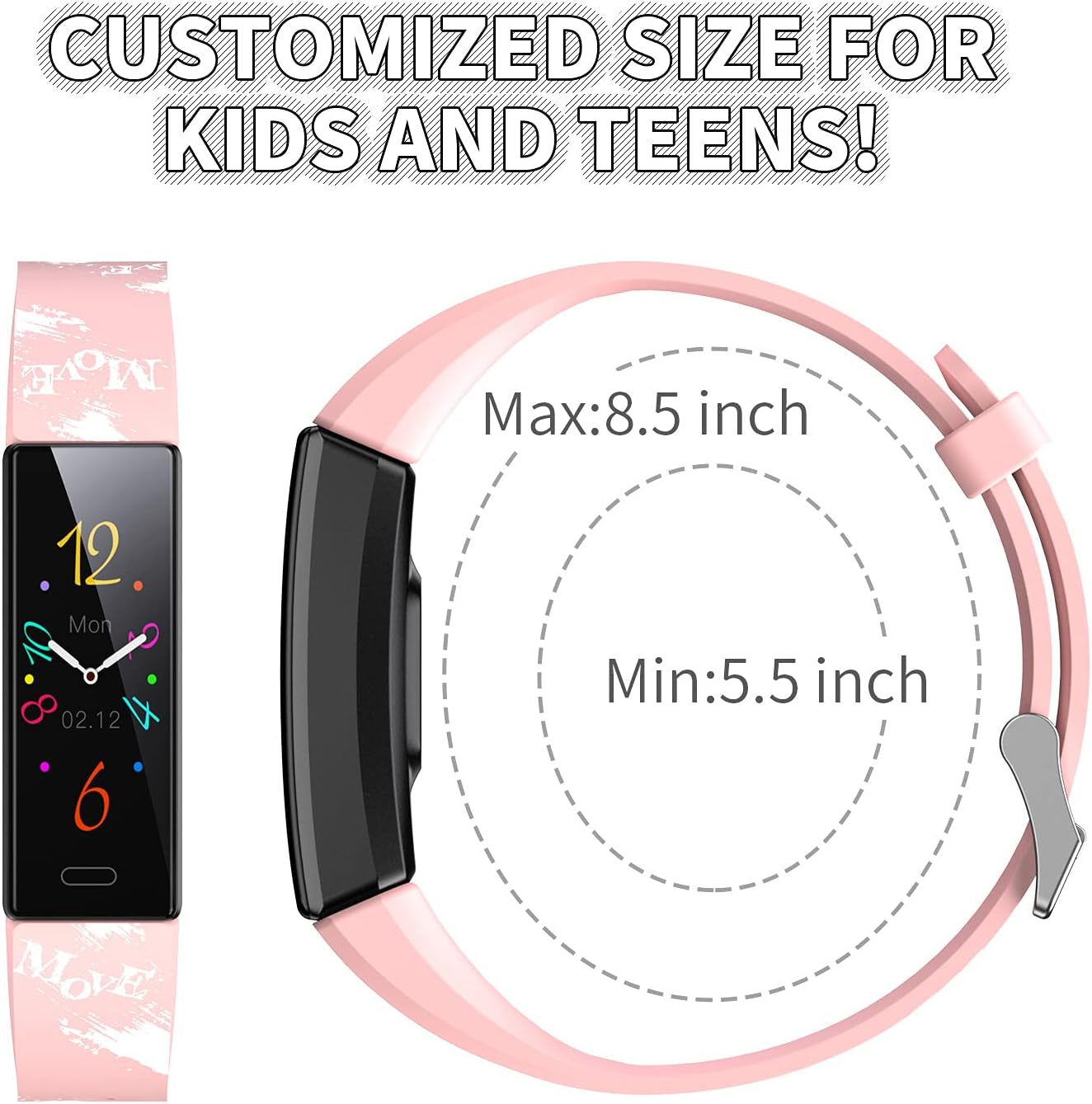 Children's Fitness Tracker Watch with IP68 Waterproofing, Pedometer, Stopwatch, and 11 Sport Modes for Ages 6-16