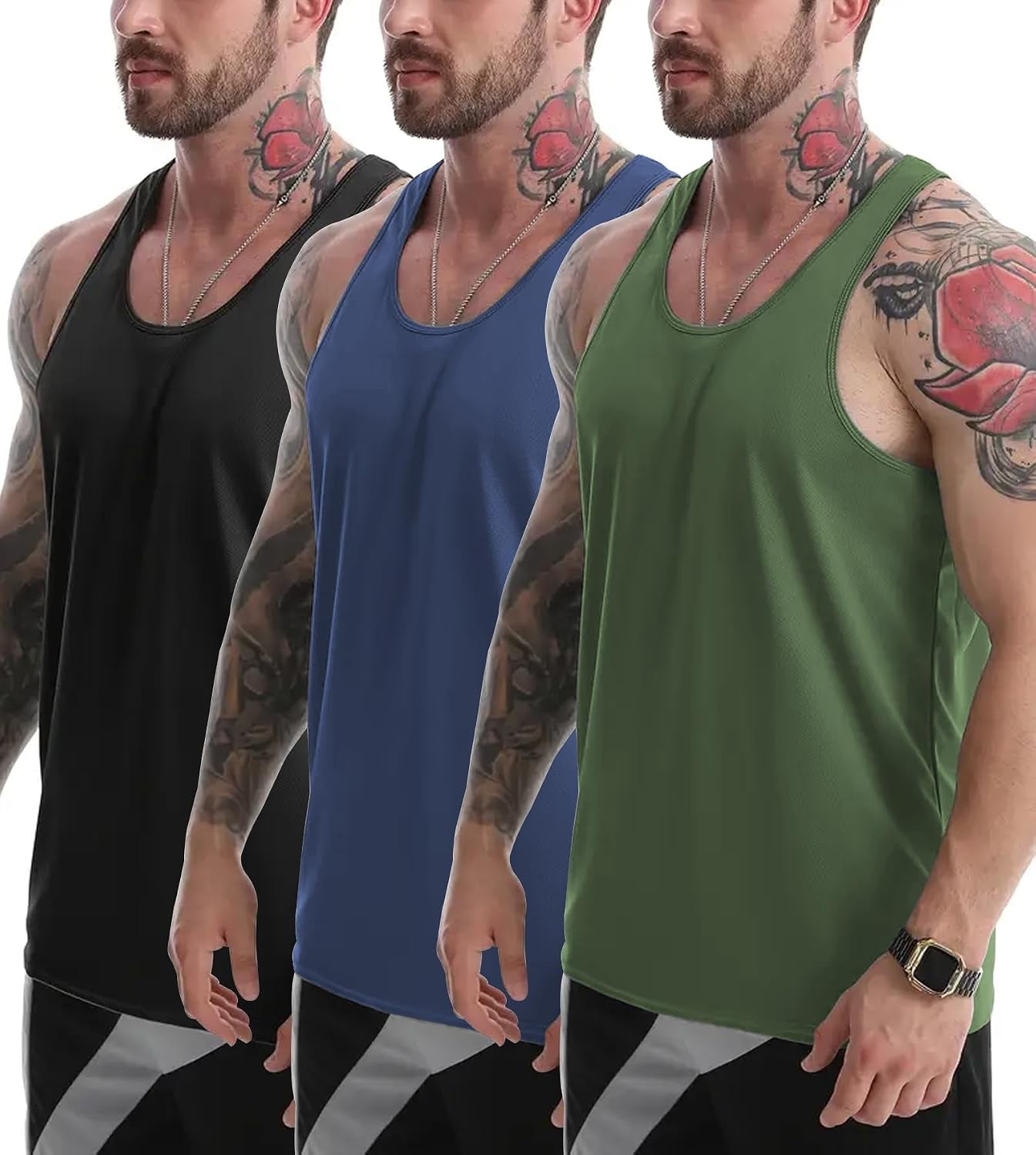 Tank Tops Men Muscle 3 Pack 